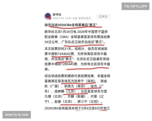 徐杰当选全明星总票王，赛季场均11.4分4.1助攻